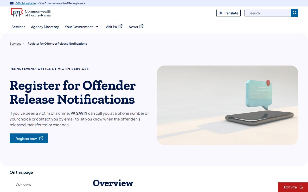 Release notifications following a Montour County arrest lookup